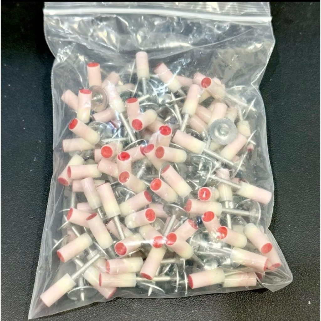 ( HARGA 100pcs ) paku mesiu RAMSET ( SET 100buah // nail faster paku tembak paku beton tembok dindin