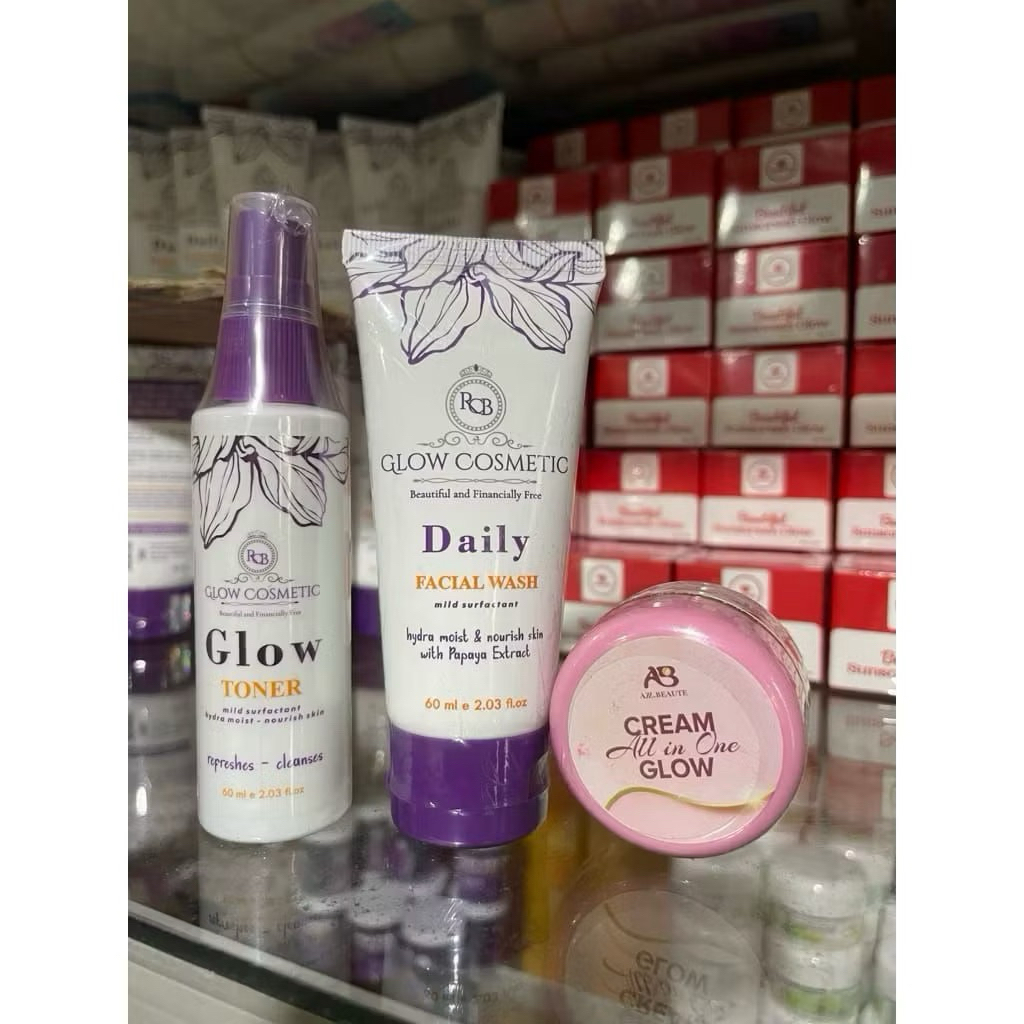 PAKET RCB GLOW BOOSTER | SABUN TONER BOOSTER RCB GLOW COSMETIC