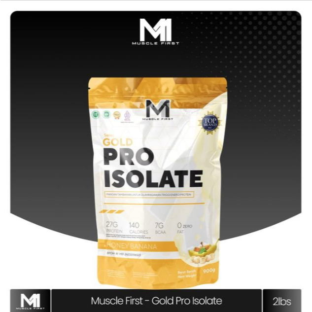 Susu protein isolate pembentuk otot pria wanita gym MUSCLE FIRST Pro Isolate 2lbs