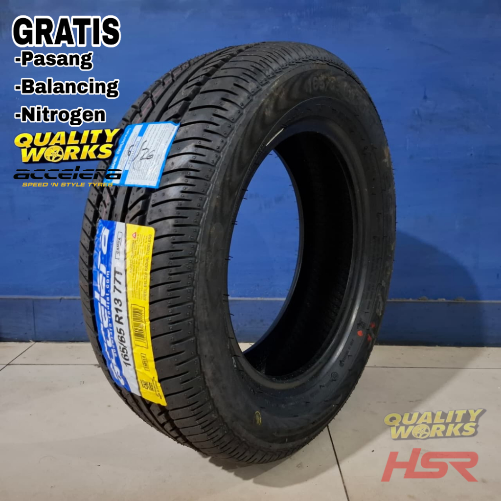 BAN MOBIL 165 65 R13 ACCELERA GAMMA - BAN RING 13 UKURAN 165/65 R13 TUBLLES