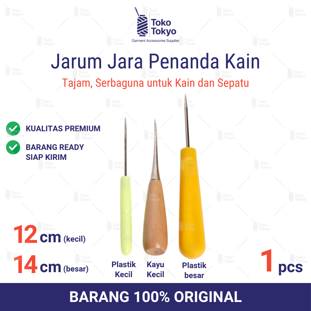 Jarum Jara Jarum Penanda Kain Alat Penusuk Kain Ujung Lancip
