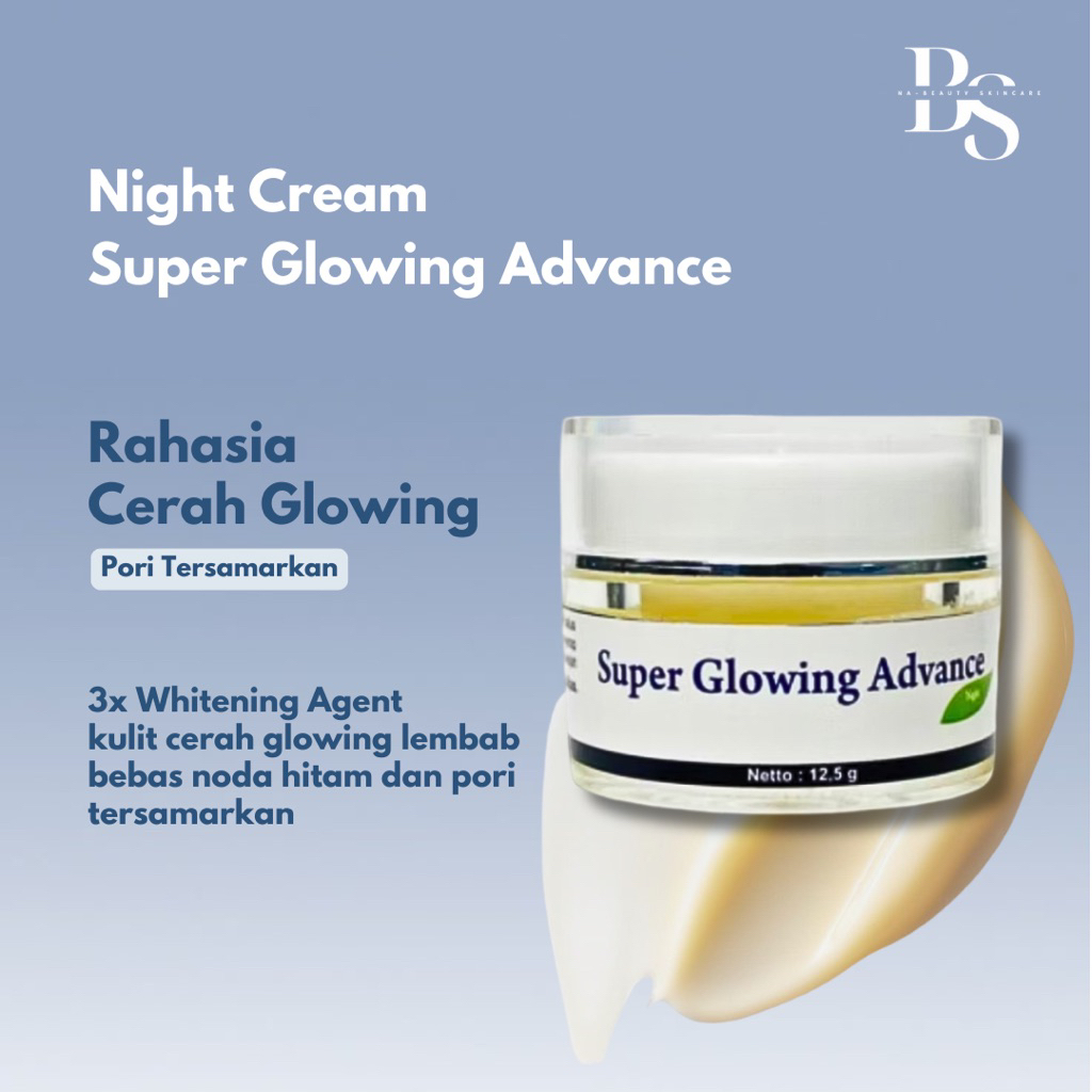 Super Glowing Advance Night Cream IK Primaderma Untuk Kulit Normal Susah Putih
