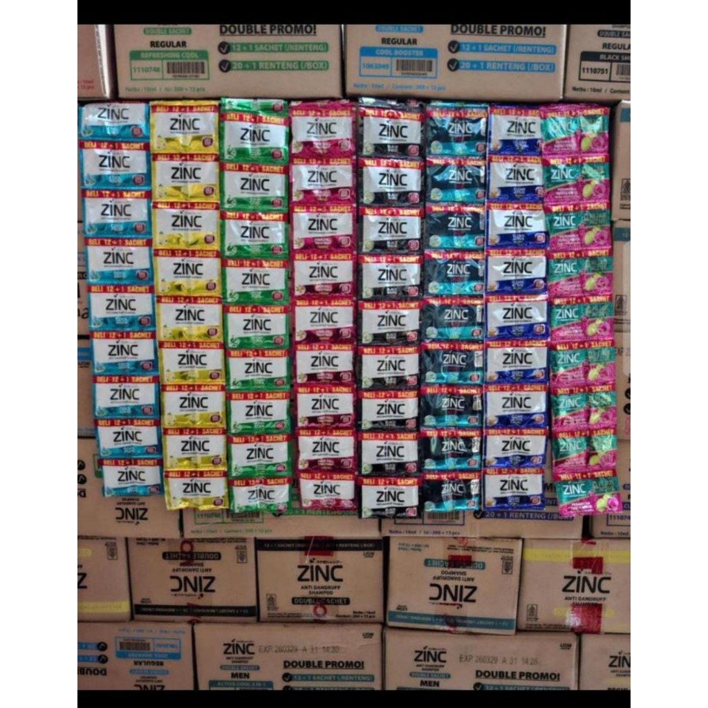 39 Renteng - 3 Renteng Shampoo Zinc Sampoo Sampo Zinc