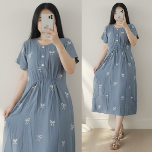 Daster Lowo Busui Kancing 3 Daster Remaja Wanita Motif Kekinian