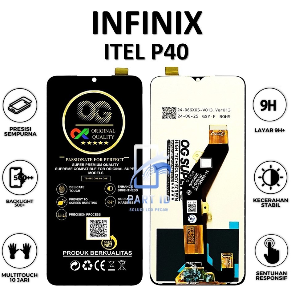 LCD TOUCHSCREEN ITEL P40 ORIGINAL 100%