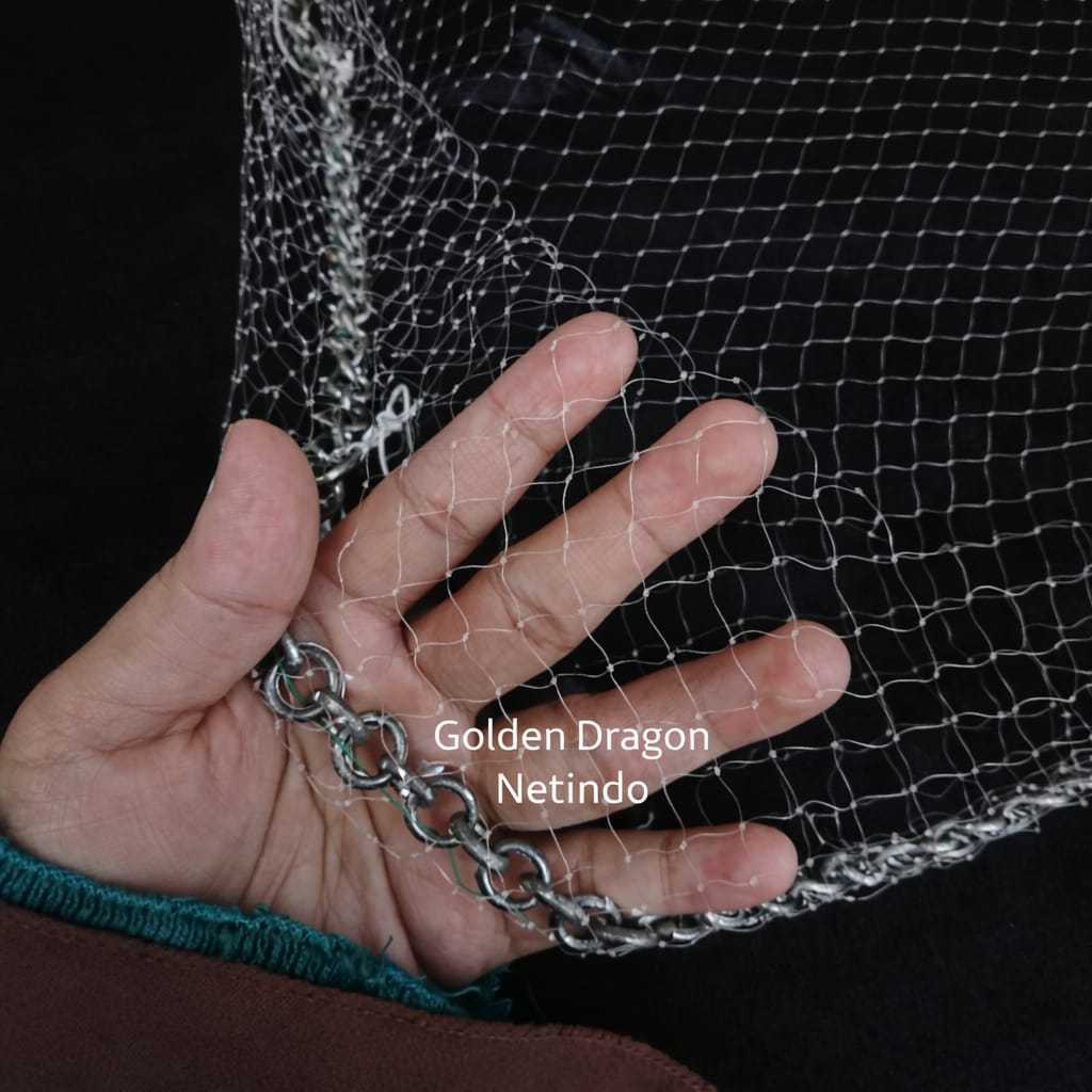 Jala Udang Ikan lempar 9 feet 2,7 meter bahan senar lubang kecil