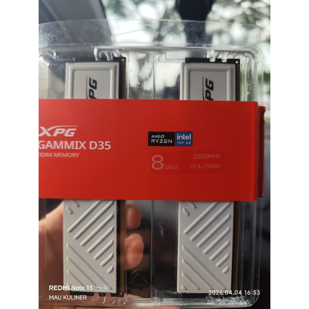 RAM XPG GAMMIX 16GB Kit 8X2 DDR4 3200MHZ