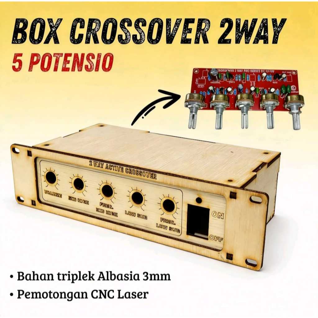 Box CROSSOVER  2 Way 5 Potensio