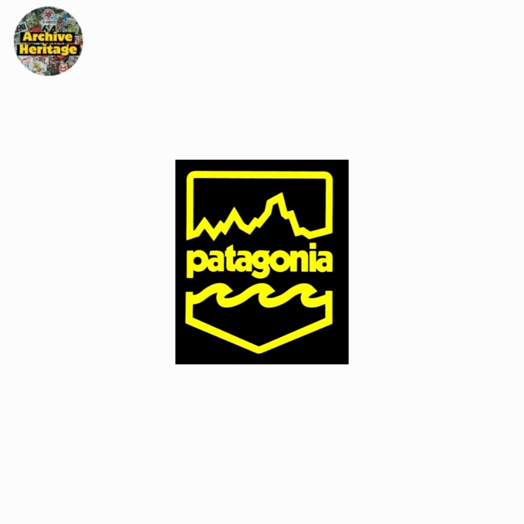 sticker Patag0na outdoor adventure logo stiker