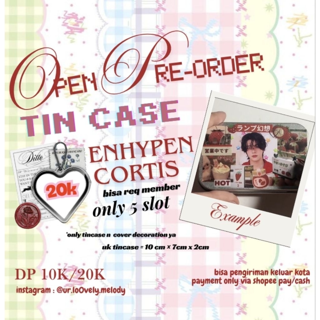 Tin Case Custom Enhypen Cortis
