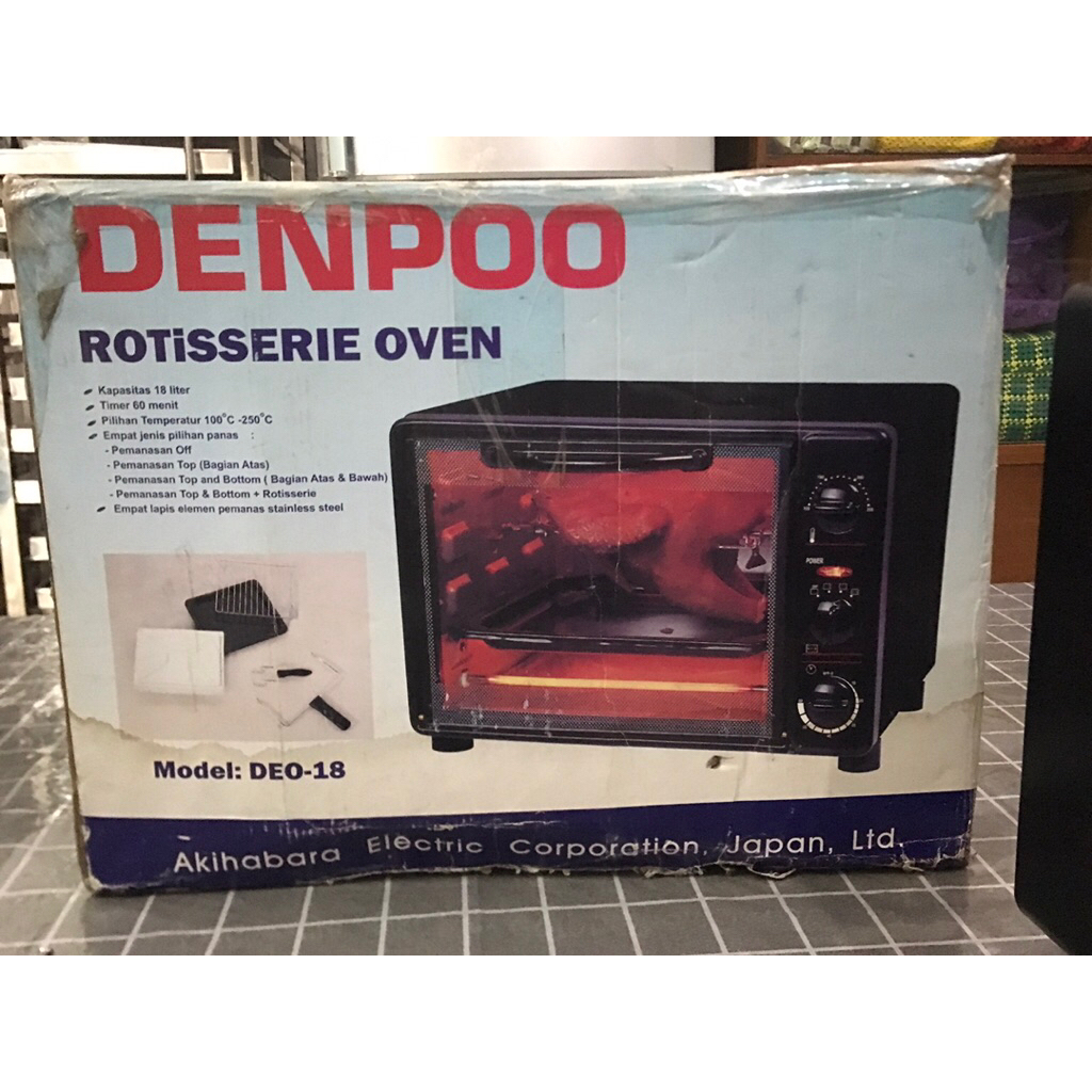 Oven Denpoo Rotisserie Oven Deo 18 preloved bekas