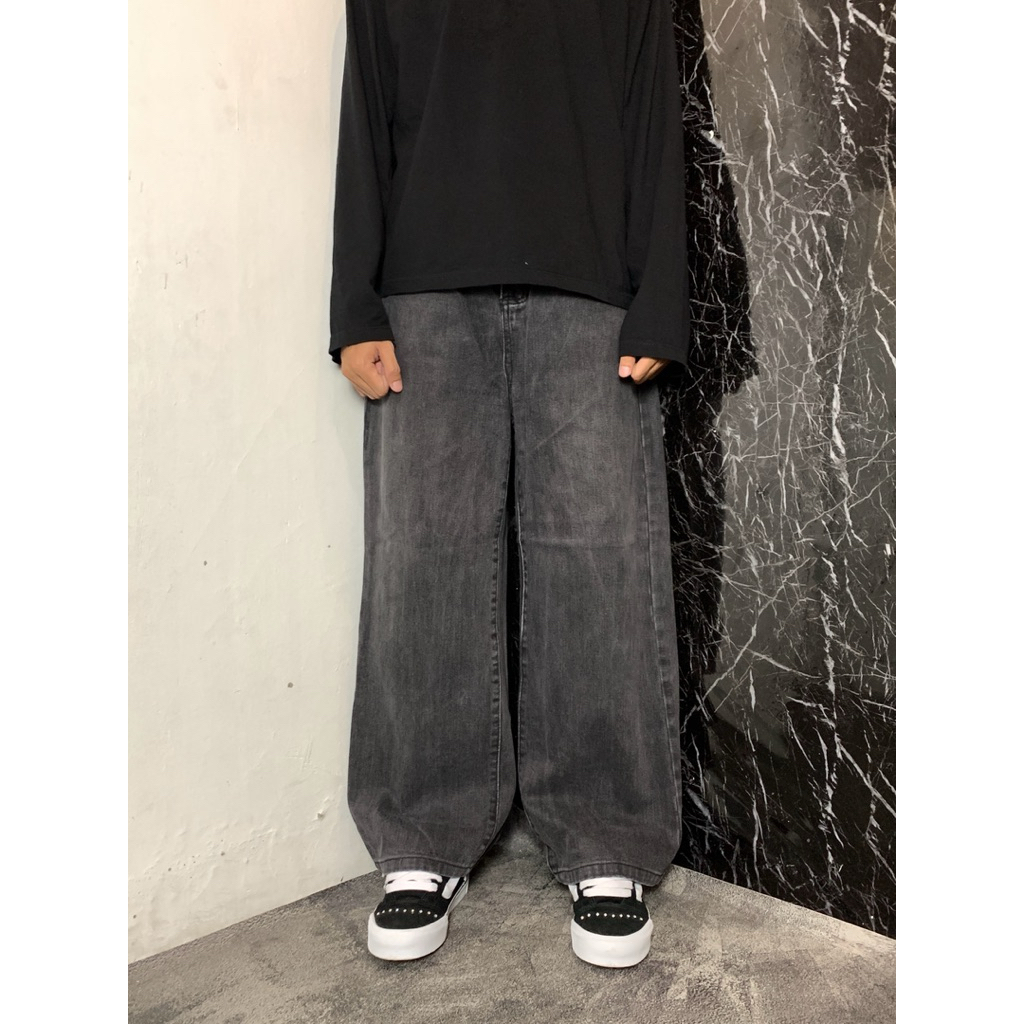 Baggy Pants Grey Wash Vintage by S-BIN