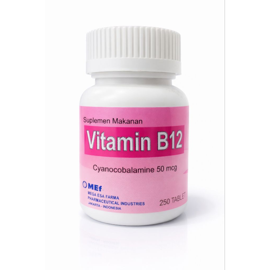 VITAMIN B12 50mcg MEF Suplemen Makanan 250tablet
