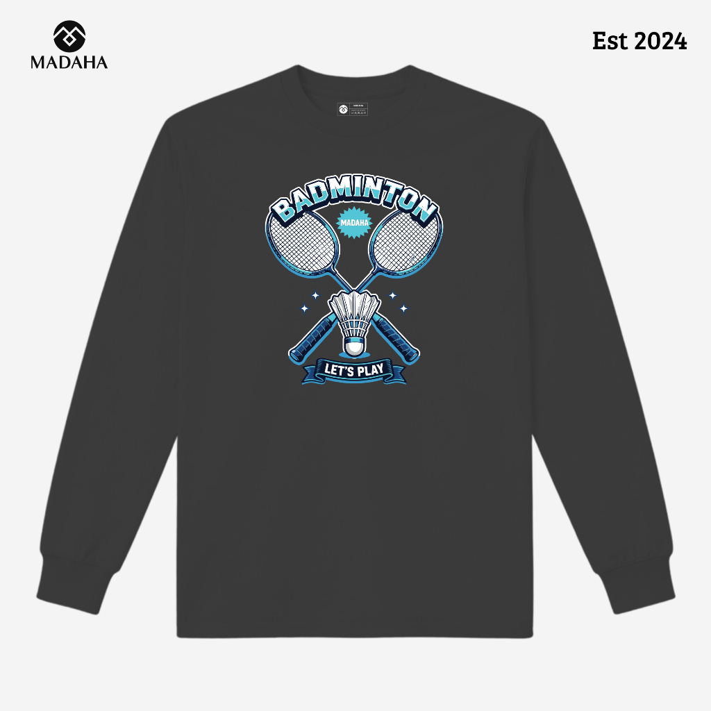 Madaha Kaos Baju Lengan Panjang Badminton Rally Destroyer