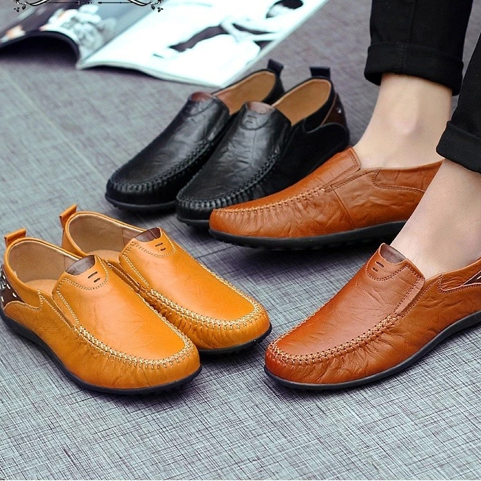 Sepatu Pantofel Pria Pantofel Slip On Sepatu Tanpa Tali 05