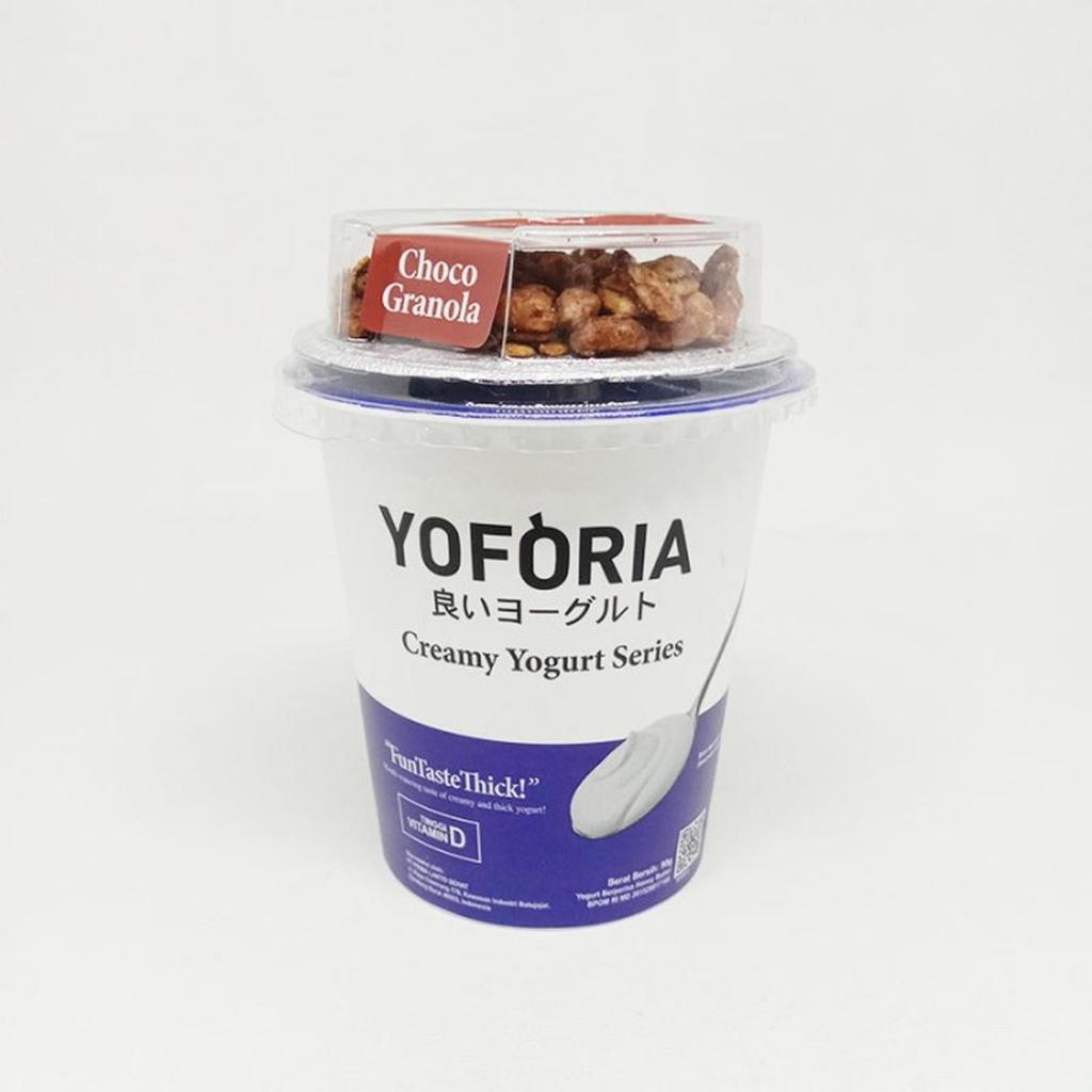 YOGHURT YOFORIA CHOCO GRANOLA 90 G SURABAYA