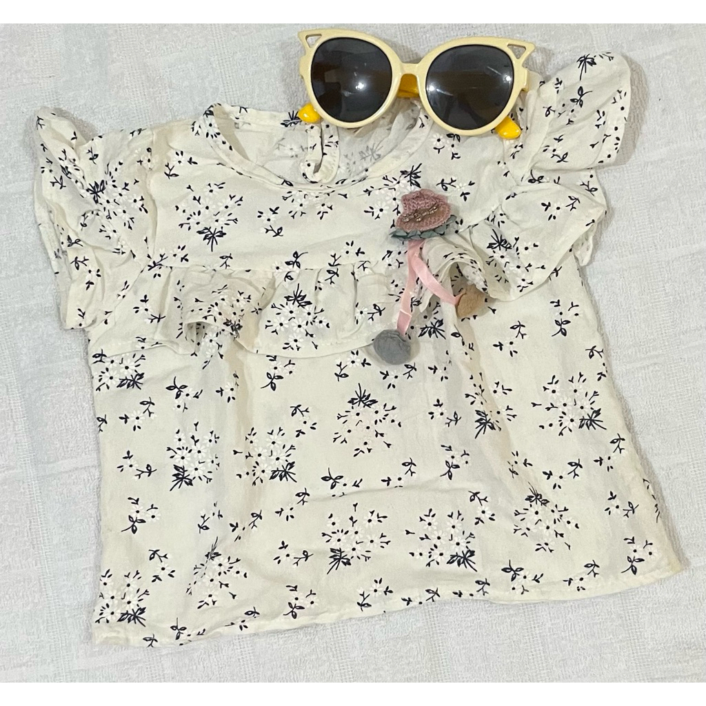 Baju blus anak perempuan size 1 tahun (preloved)