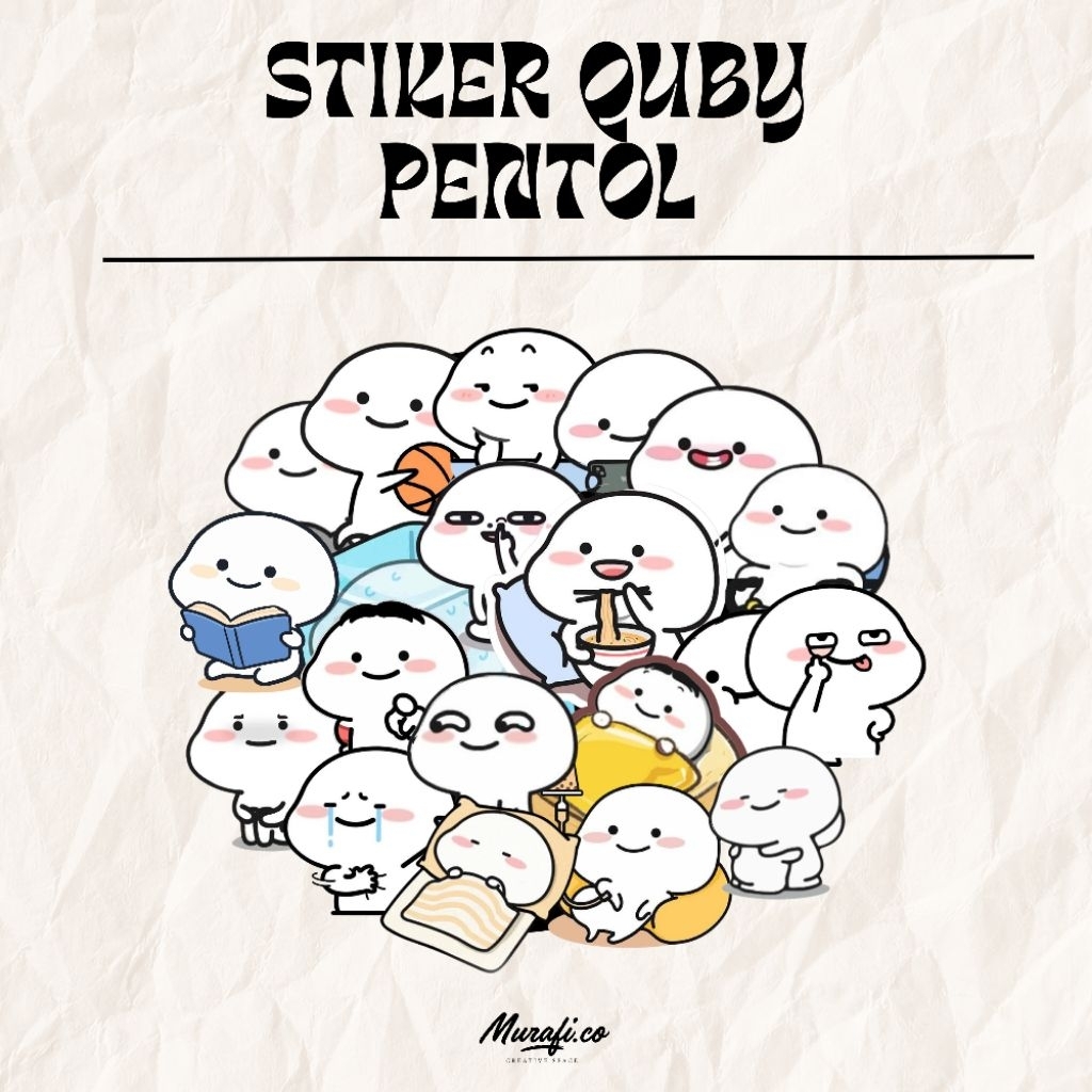 Stiker Quby Pentol