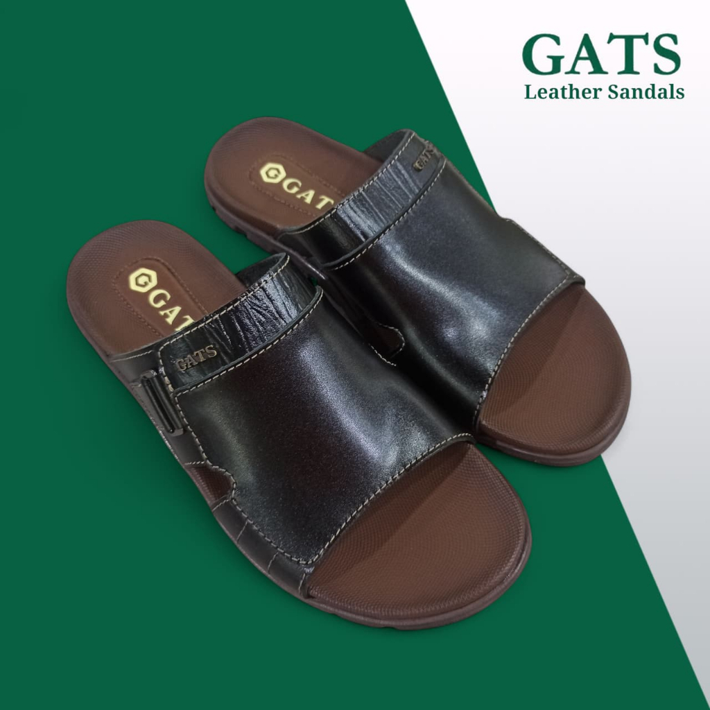 Gats LG 113 Sandal Kulit Pria Casual - Sandal Slop Pria