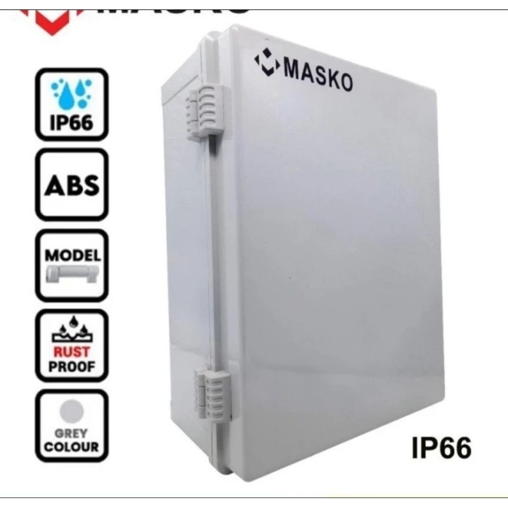 Box Panel Durabox Putih 30x40x17  Body Plastik ABS Masko