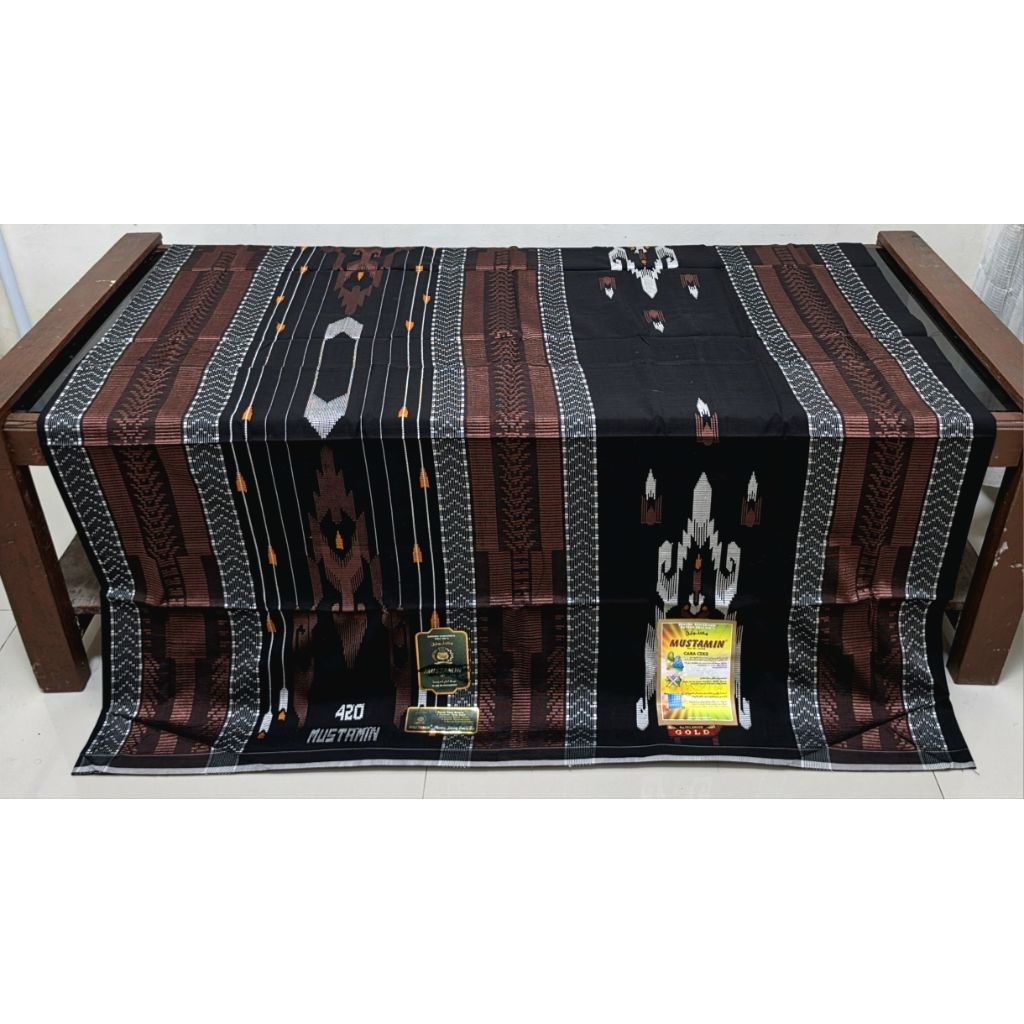 Sarung Tenun Sutra 50% Mustamin 420 Spesial Motif SGT SGK SID Terbaik Mewah & Elegant