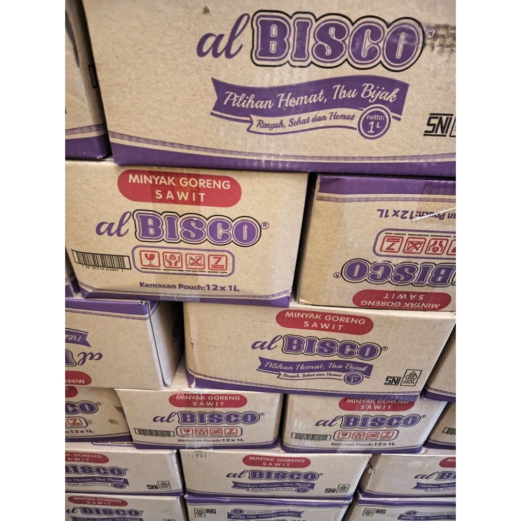 Minyak Goreng Premium AlBisco 1 Liter - 1 Dus Isi 12 Pcs