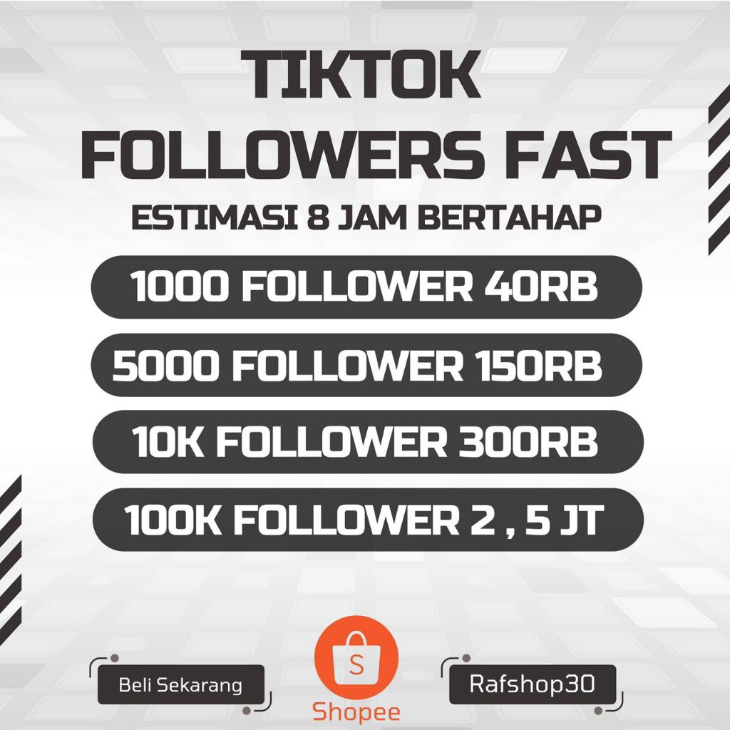 FOLLOWERS TIKTOK 100k followers