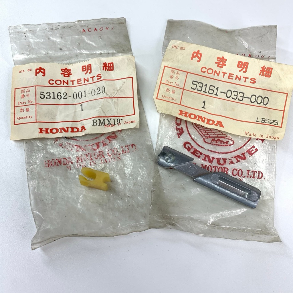 Lidah gas set Penahan stoper lidah gas dalam Honda C50 C70 Pispot original nos HONDA JAPAN 53161 - 0