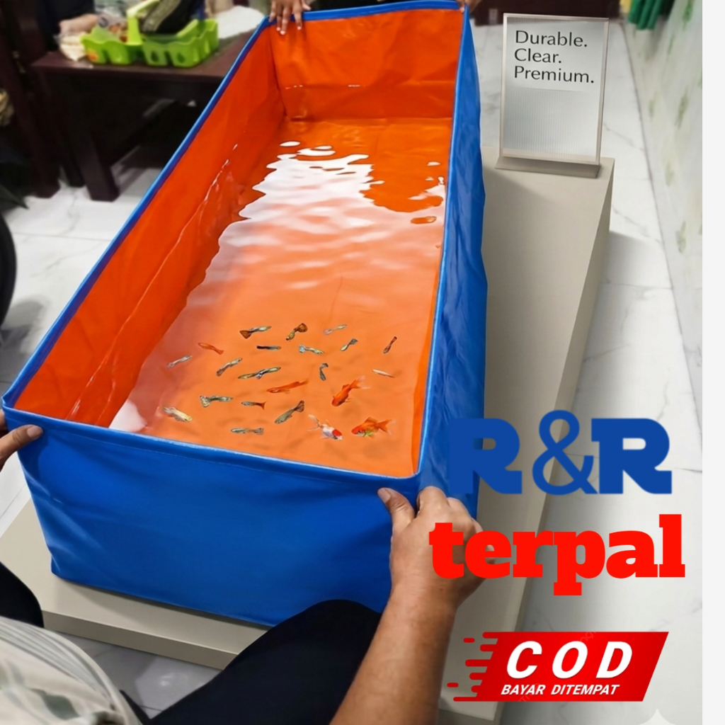 TERPAL KOLAM IKAN LELE IKAN MUJAER ANTI BOCOR BERKUALITAS