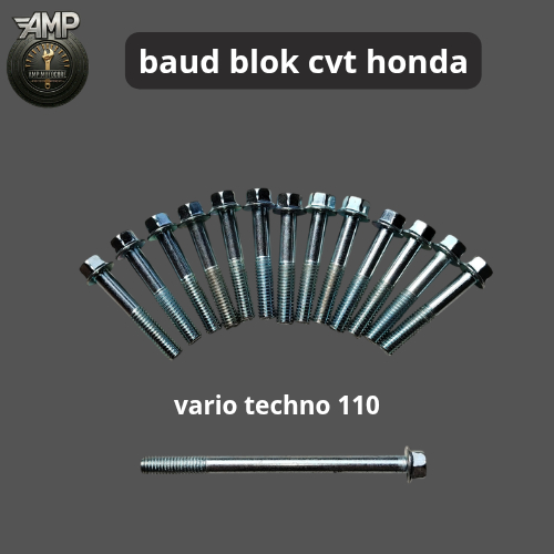 1 set baut blok cvt mesin honda vario techno 110