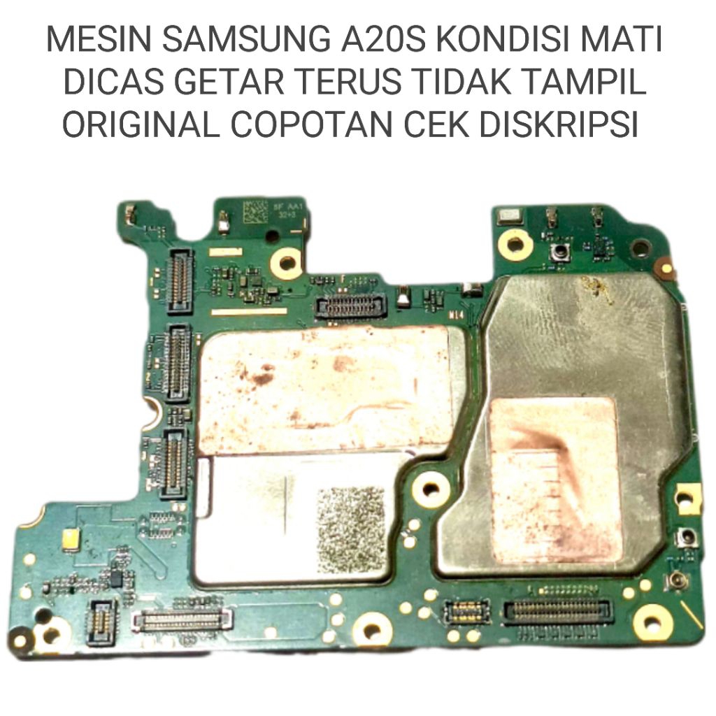 MESIN SAMSUNG A20S KONDISI MATI TOTAL BAHAN SERVIS ORIGINAL COPOTAN