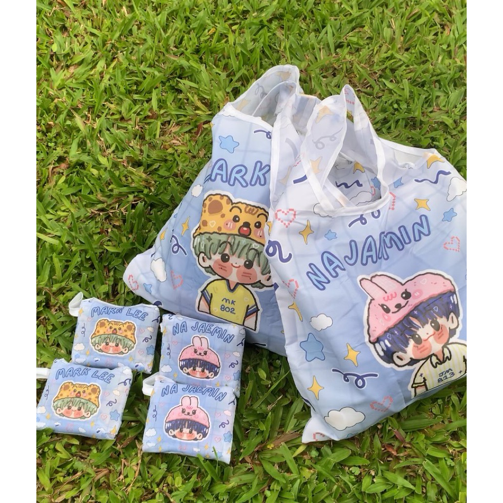 READY STOCK - DREAM MERCH FOLDABLE BAG NCT DREAM - MARK RENJUN JENO HAECHAN JAEMIN CHENLE JISUNG [ta