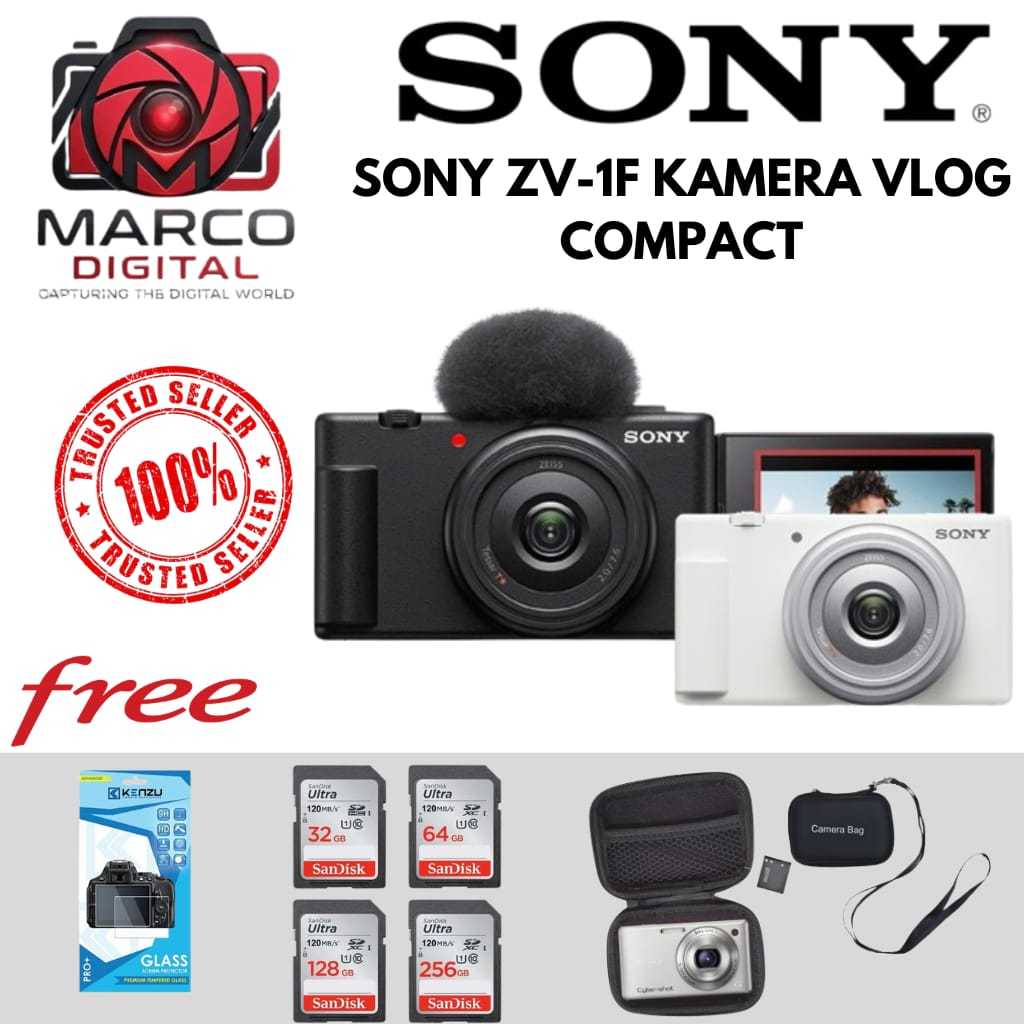 SONY ZV-1F / SONY ZV 1F / SONY ZV1F DIGITAL COMPACT KAMERA VLOG 4K