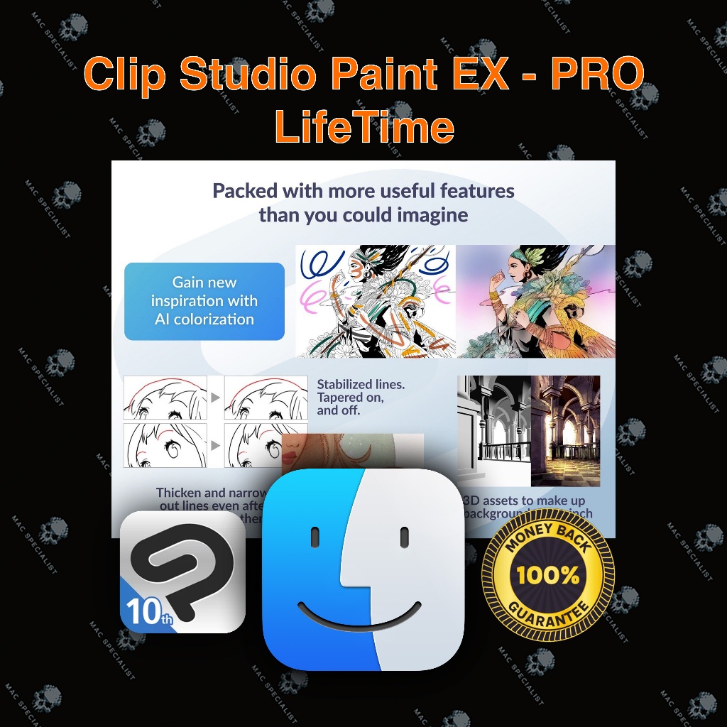 Clip Studio Paint EX - PRO Full Version Macbook | Mac App