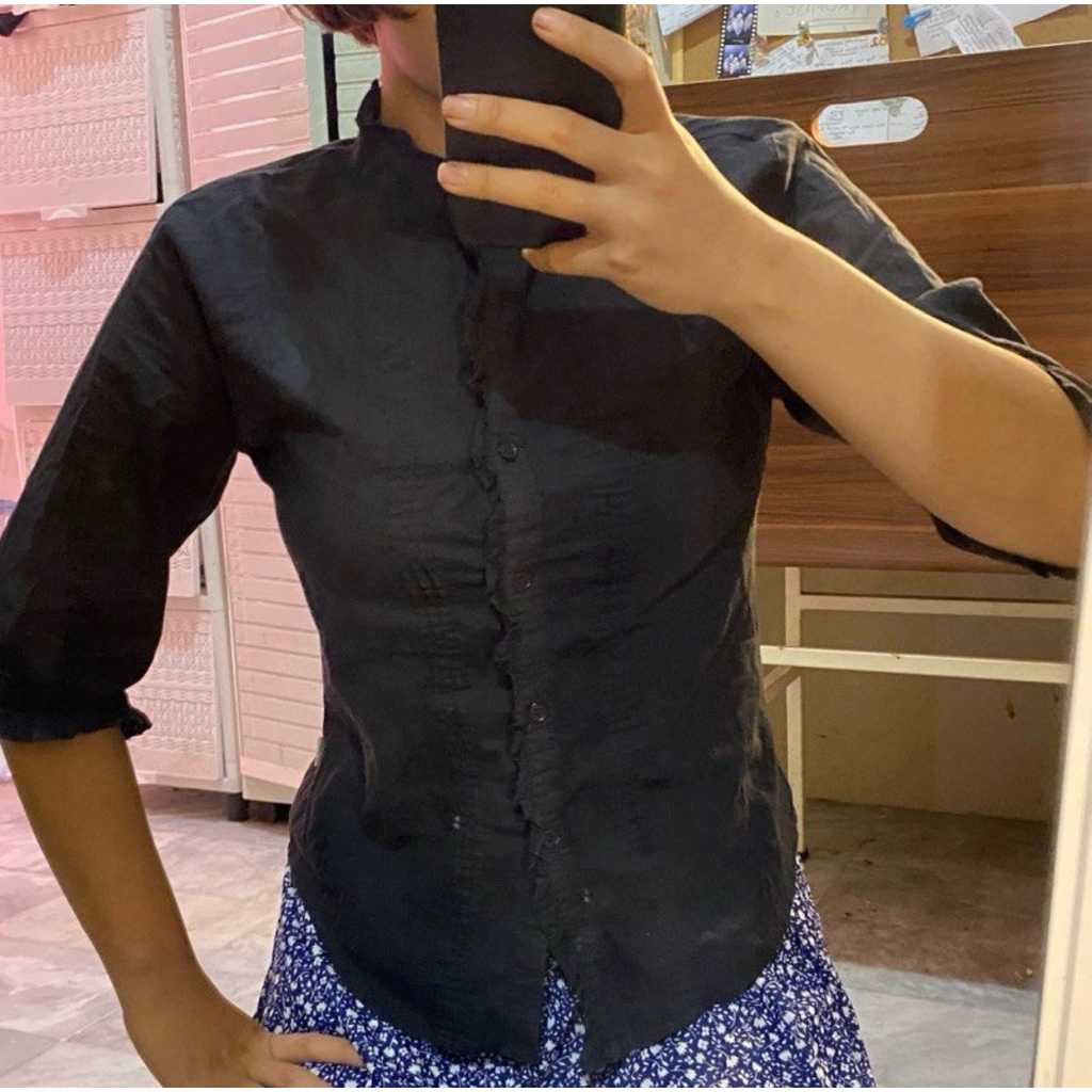 Kemeja cole hitam