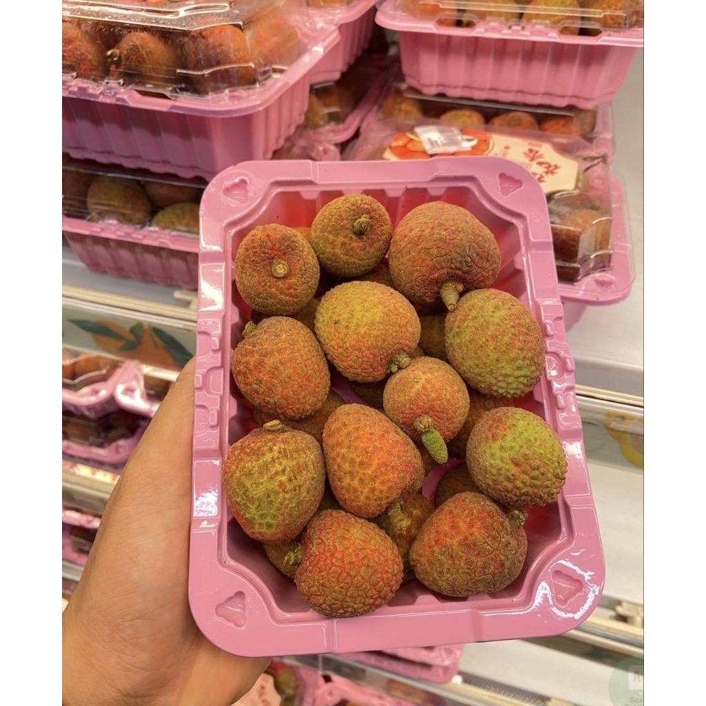 Buah Lychee Fresh Import Manis / Buah Leci Manis / 500 gr