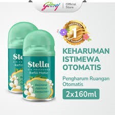 Paket 2 pcs Stella Matic Refill Balinese Jasmine 160ml & Zone Matic Refill 225ml