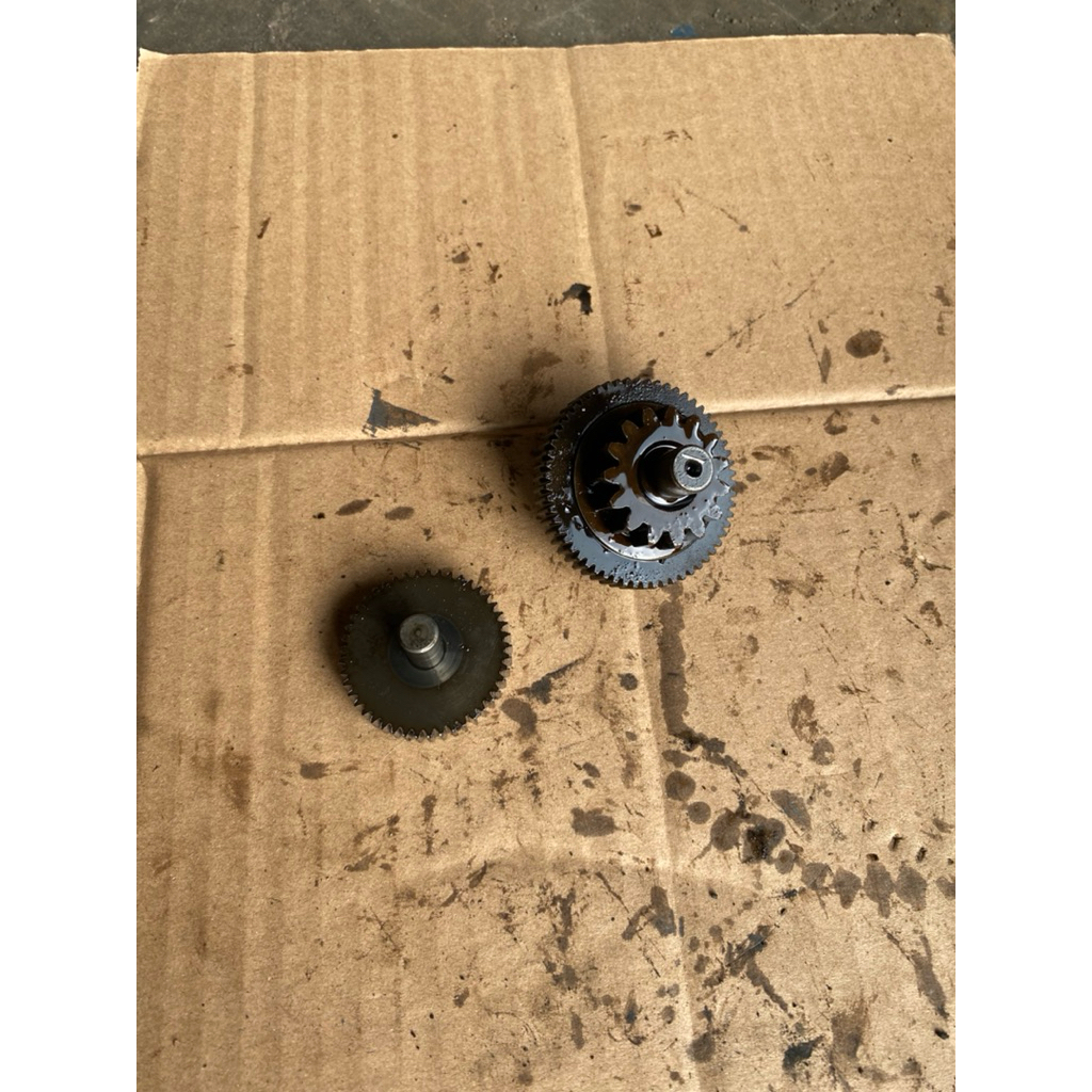 Gigi penghantar stater kecil kawasaki zx 130 original copotan motor