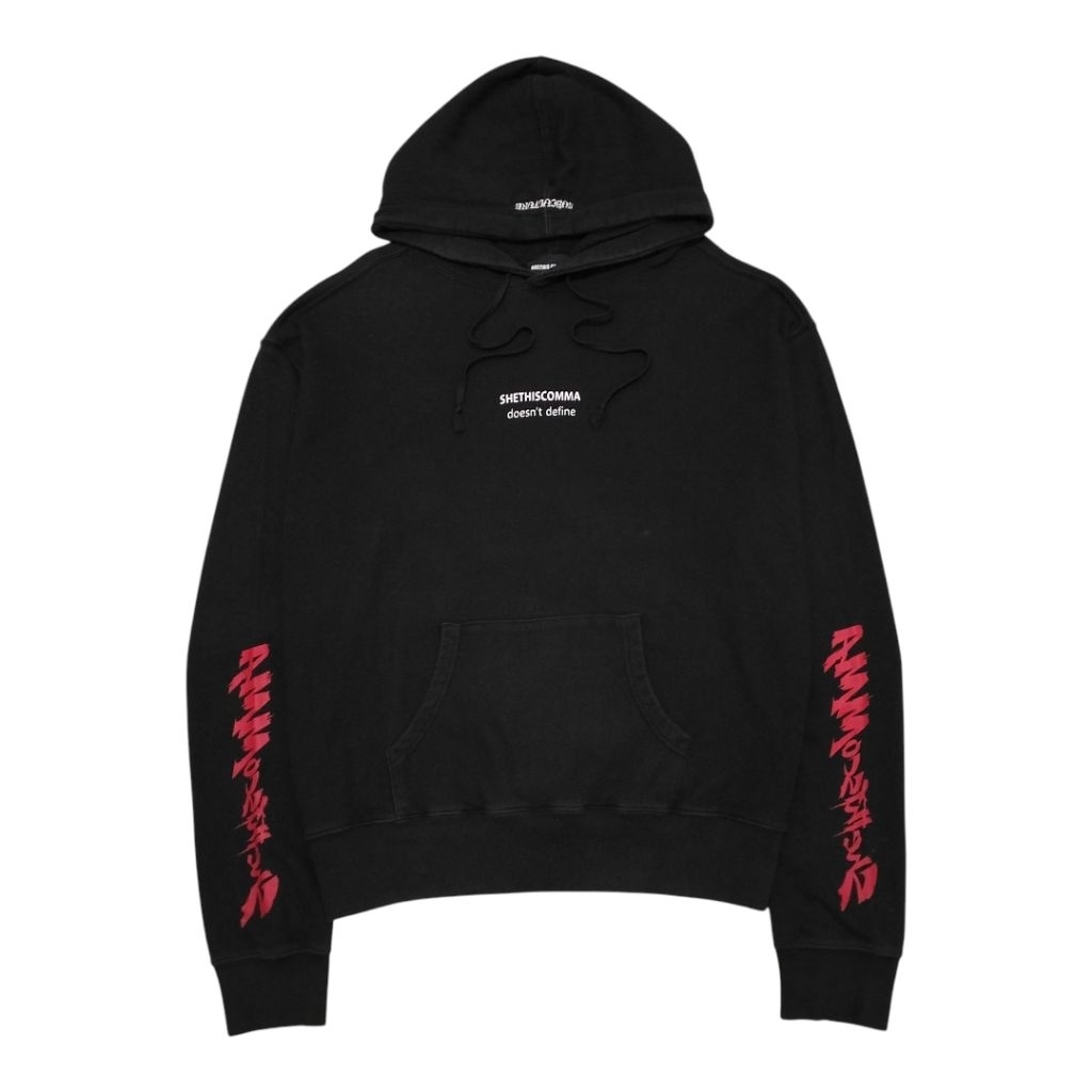 HOODIE STC SHETHISCOMMA LOGO HITAM / BLACK SECOND ORIGINAL