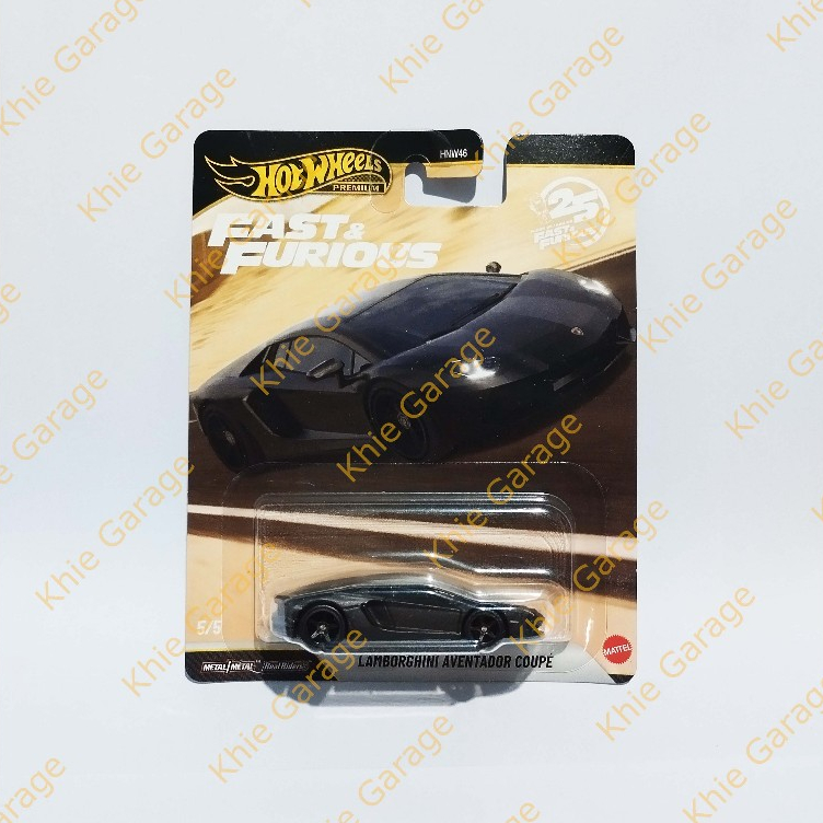 Hot Wheels Premium Lamborghini Aventador Coupe Hitam Hobbs Shaw Fast Furious Matte Nero Nemesis 2026