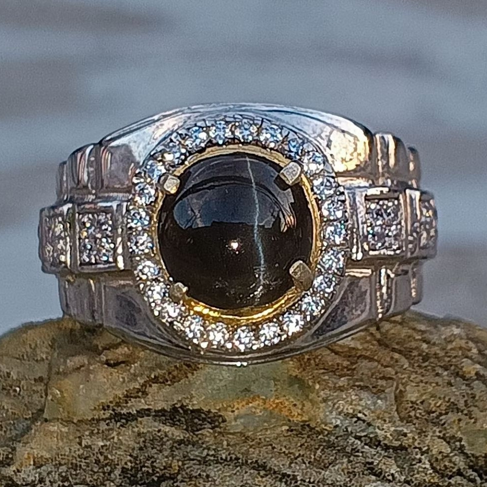 permata cat eye silimanite 62