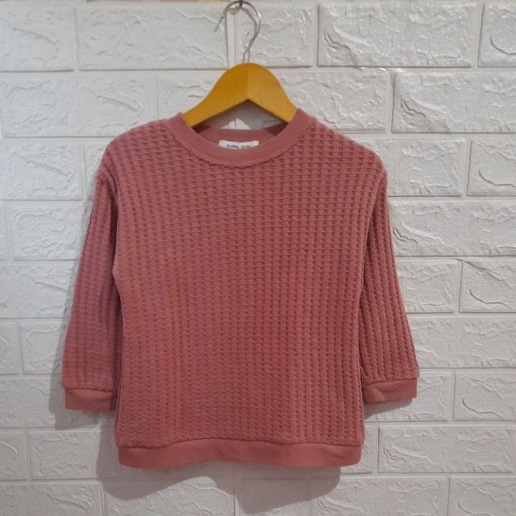 Rajut kepang anak GLOBAL WORK dusty size M/LD 72 P 43
