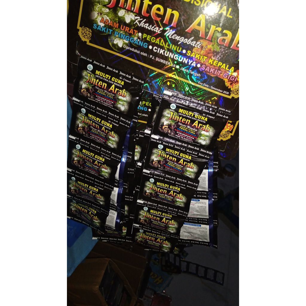 Kapsul JINTEN ARAB ORIGINAL 1 Renceng