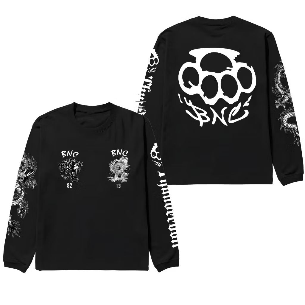 T Shirt Kaos Long Sleeve/Tangan Panjang Bnc Vasco Burn Knuckles Lookism Outfirs Korea