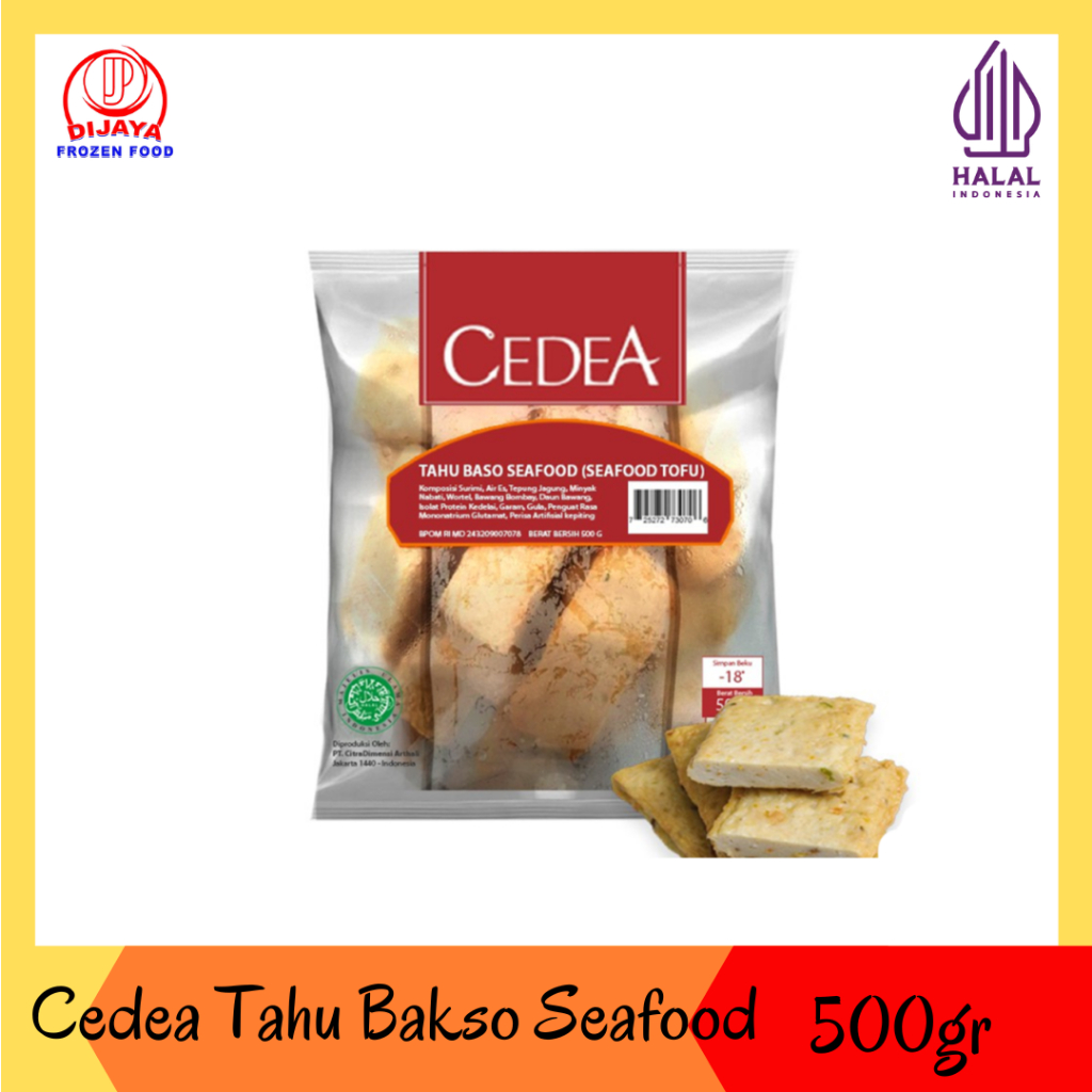 Cedea Tahu Bakso Seafood & Cedea Seafood Tofu - Olahan Ikan Cedea 500gr