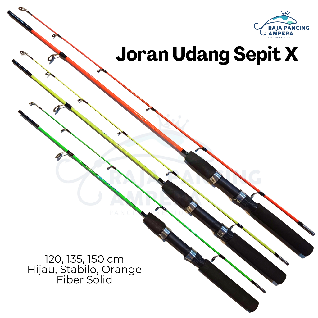 Joran Udang Sepit X Stik Pancing Lentur Fiber