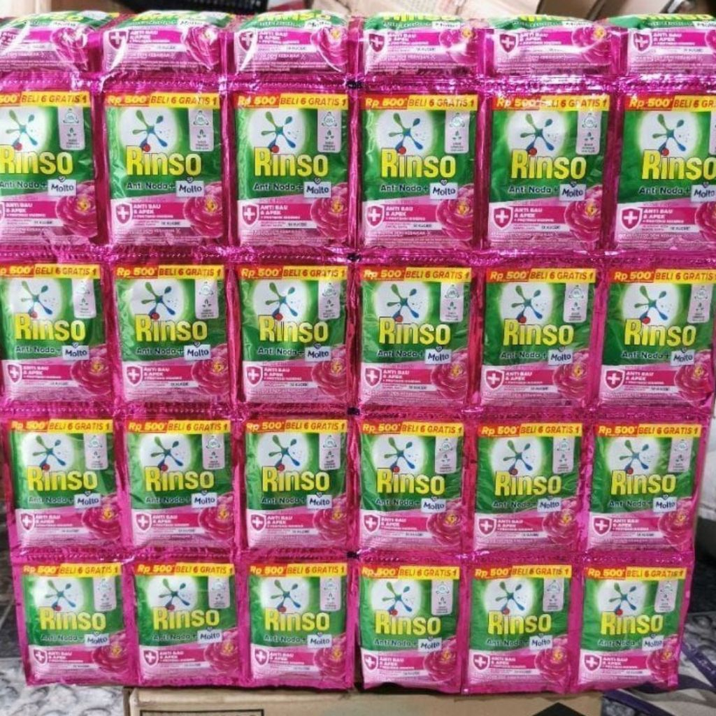 Rinso 1 Dus kemasan 500 detejen cair