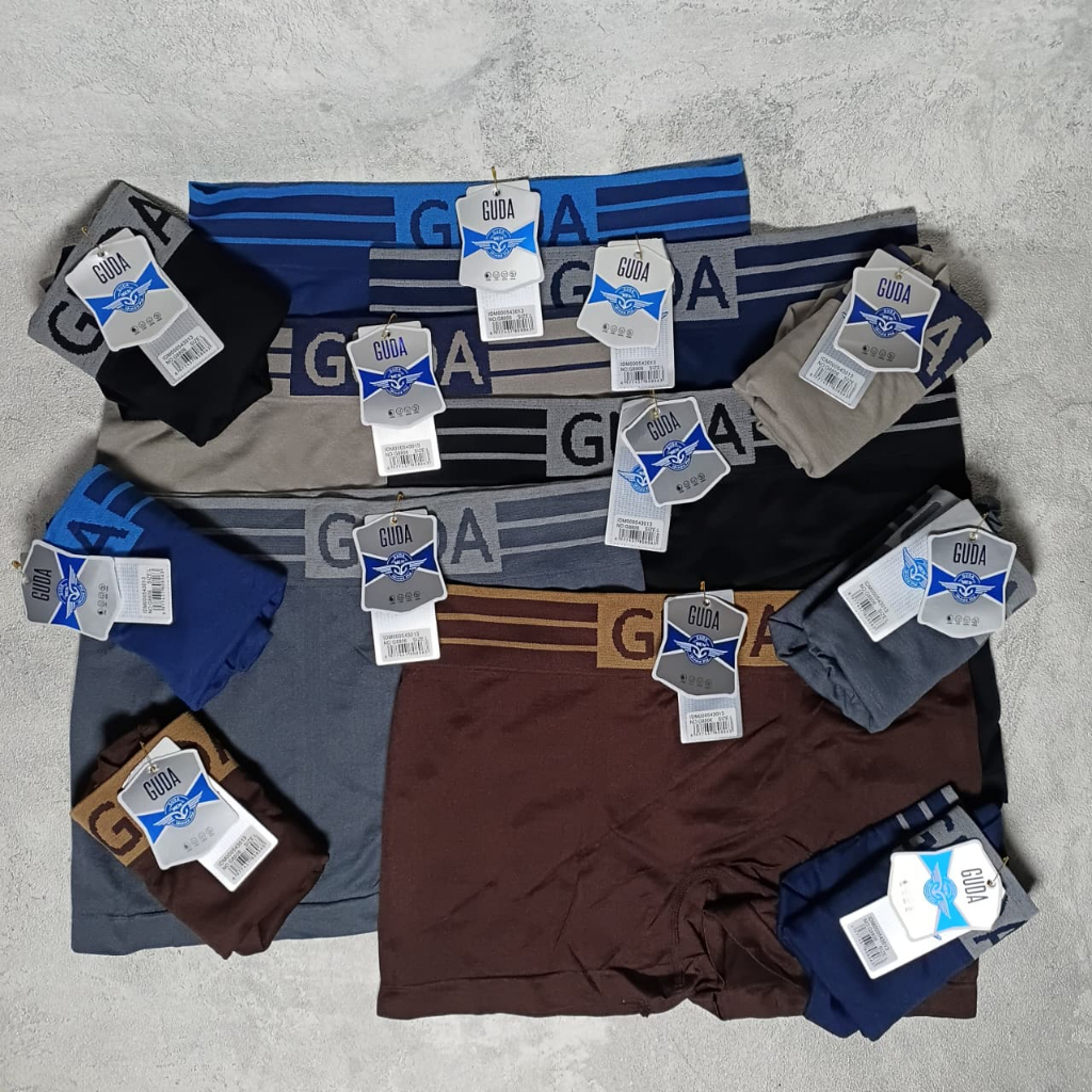 Celana Dalam Pria GUDA  Segi Empat | Celana Dalam GUDA 3pcs | Celana Dalam Pria Dewasa GUDA | Celana