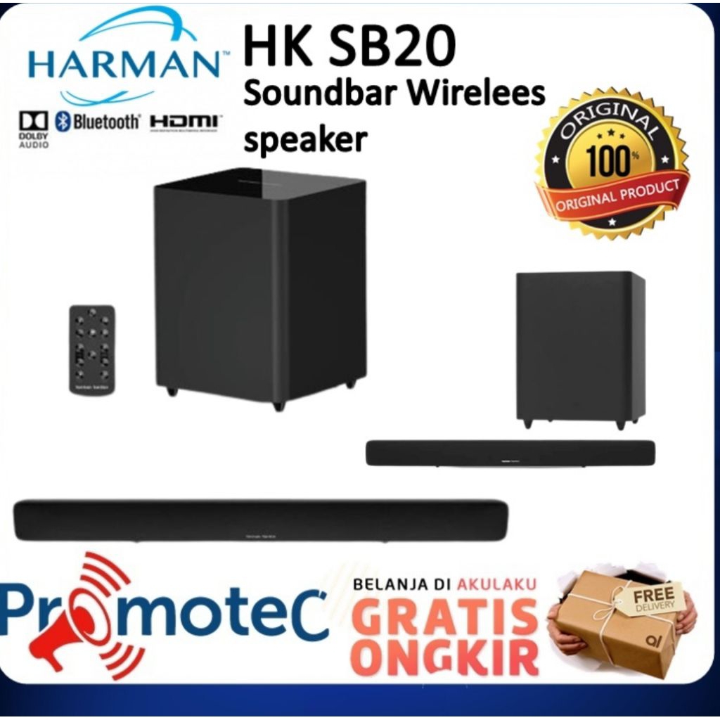 Harman Kardon SB20 Soundbar & Wireless Subwoofer