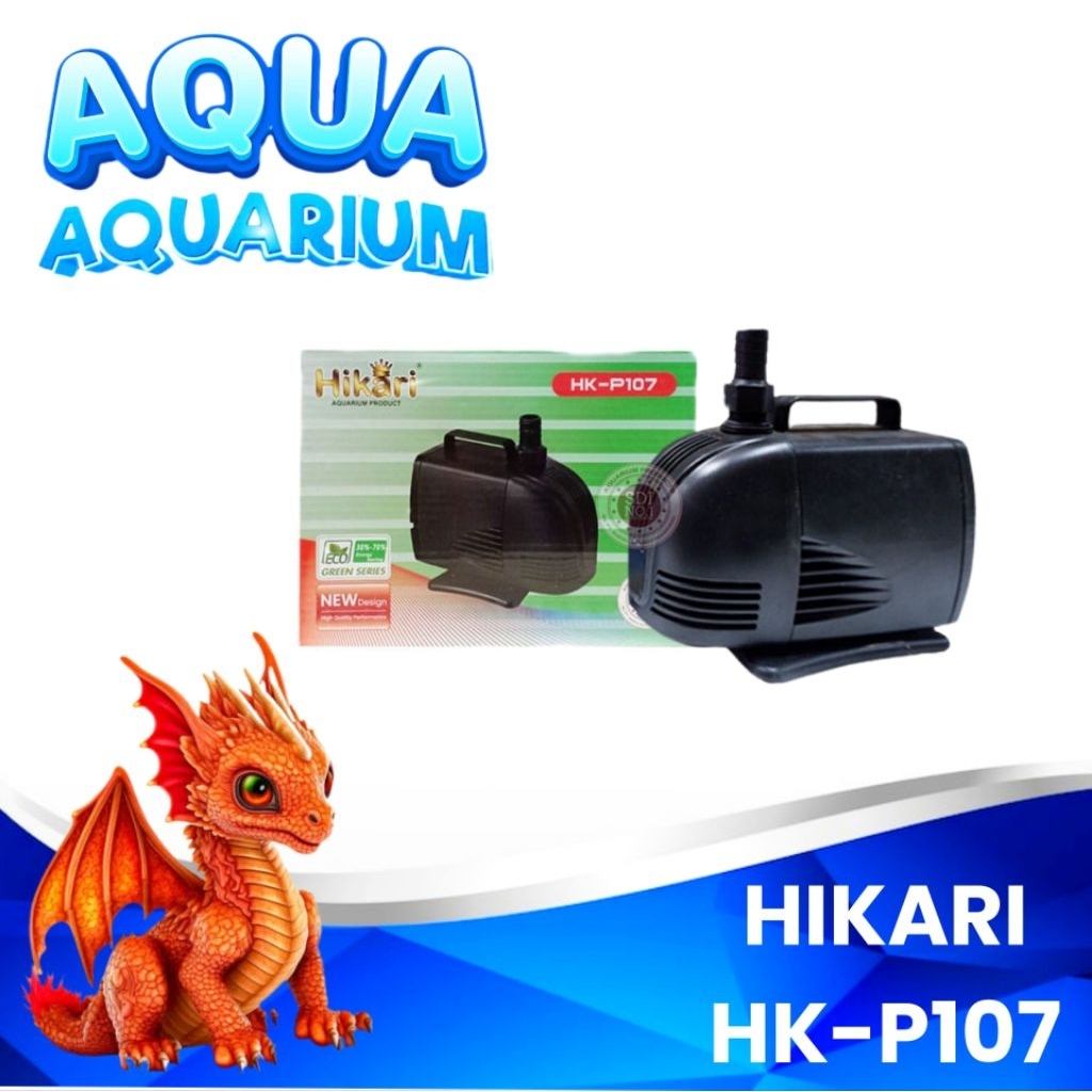 POMPA AQUARIUM KOLAM IKAN KOI HIKARI HK-P107 WATER PUMP HIDROFONIK HK 107